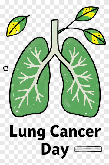 Lung Cancer Day Illustration PNG