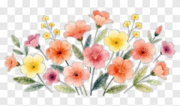 Colorful Flower Bouquet PNG