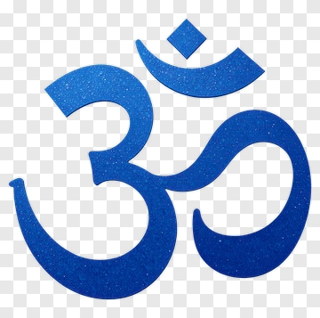 Blue Om Symbol PNG