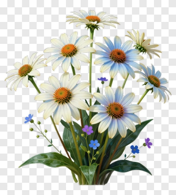 Colorful Flower Bouquet PNG
