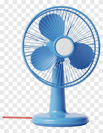 Blue Table Fan PNG