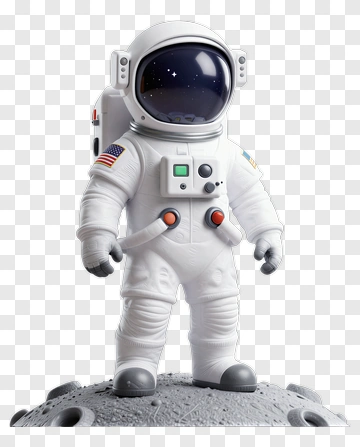 Astronaut Standing On The Moon PNG