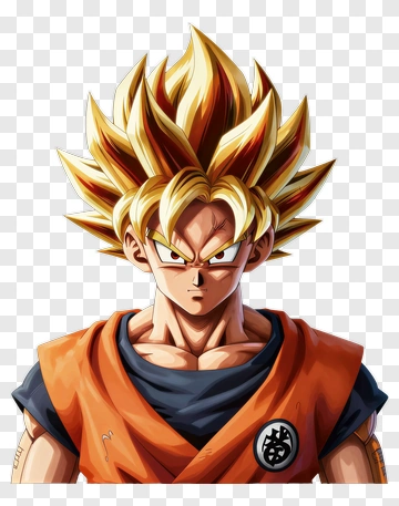 Super Saiyan Goku Character Portrait PNG