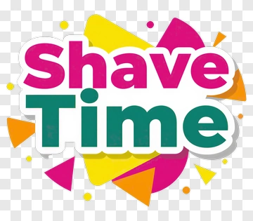 Shave Time Graphic Design PNG