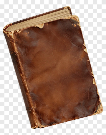 Old Leather Bound Book PNG