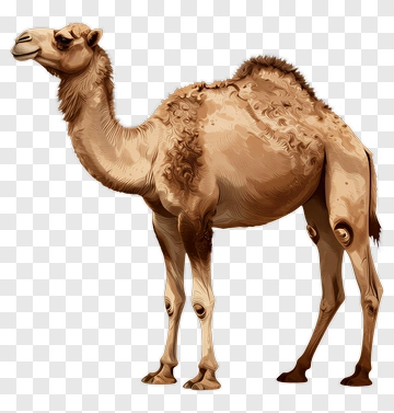 Realistic Camel Standing PNG
