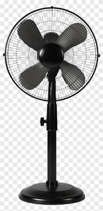 Black Standing Fan PNG