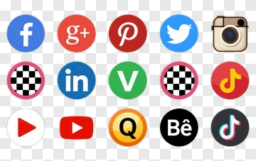 Social Media Icons Collection PNG