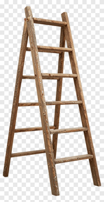 Wooden Step Ladder PNG