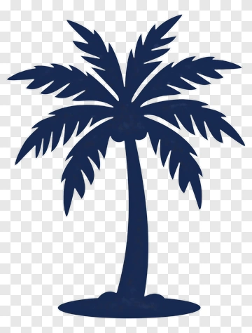 Silhouette Palm Tree PNG