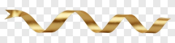 Gold Ribbon Decoration PNG