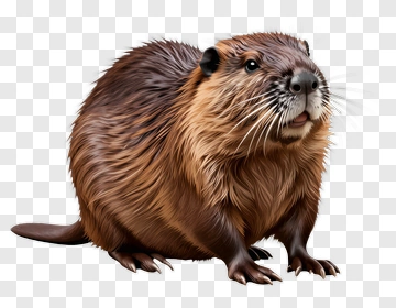 Realistic Beaver PNG
