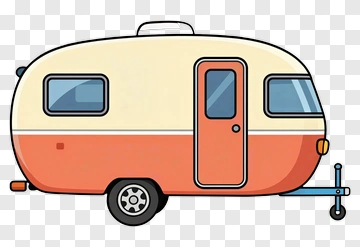 Cartoon Travel Trailer PNG