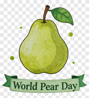 World Pear Day Illustration PNG