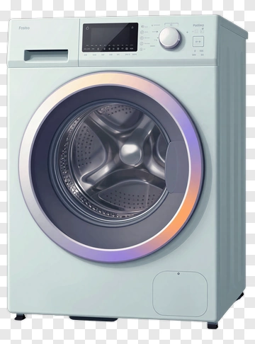 Washing Machine With Modern Design PNG