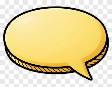 Yellow Speech Bubble PNG
