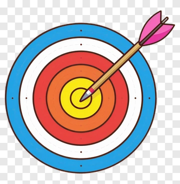 Colorful Dartboard With Arrow PNG
