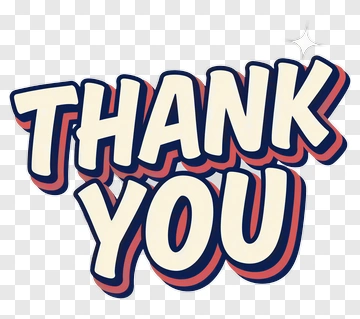 Thank You Text Design PNG