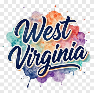 West Virginia Watercolor Design PNG