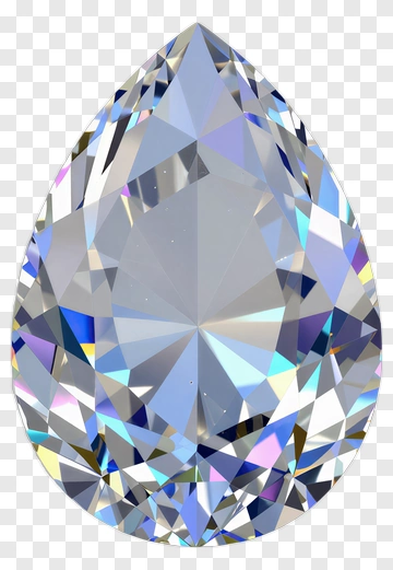 Teardrop Crystal Gem PNG
