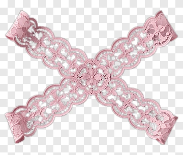 Pink Lace Ribbon PNG