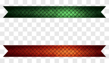 Green And Red Decorative Ribbons PNG