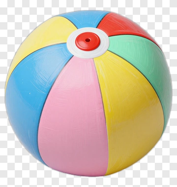 Colorful Beach Ball PNG