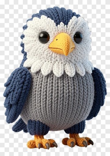 3D Knitted Eagle PNG