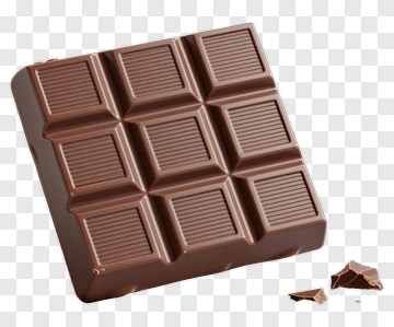 Chocolate Bar With Broken Piece PNG
