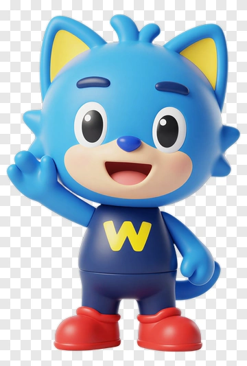 Cartoon Cat Character Waving PNG