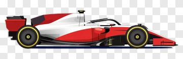 Red And White Formula One Racing Car PNG