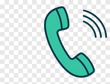 Telephone Receiver With Sound Waves PNG
