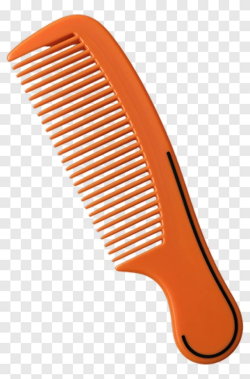 Orange Hair Comb PNG