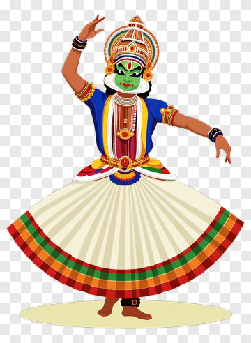 Traditional Dancer In Colorful Costume PNG
