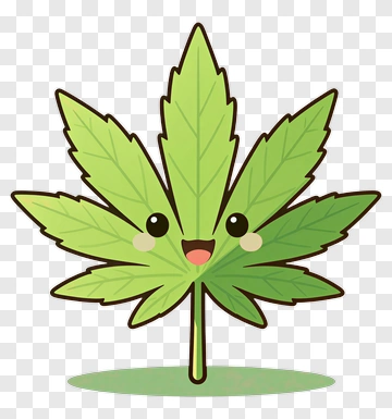 Cartoon Happy Leaf Character PNG