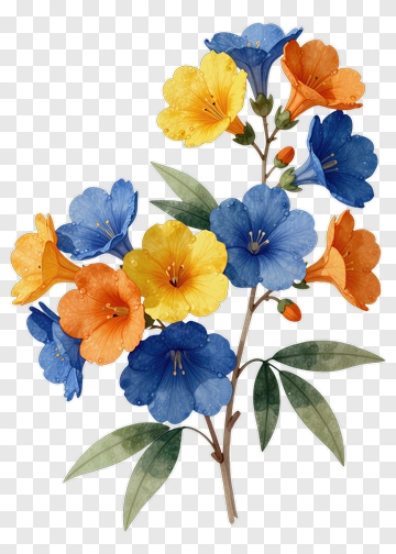 Colorful Floral Bouquet PNG