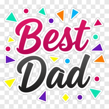 Best Dad Graphic Design PNG