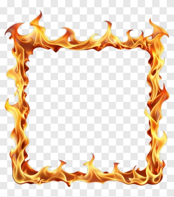 Flaming Frame PNG