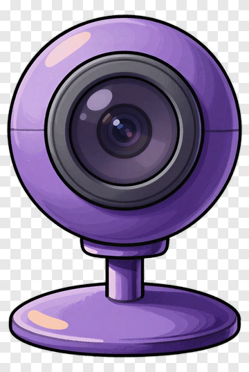 Cartoon Purple Webcam PNG