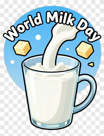 World Milk Day Illustration PNG