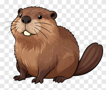 Cartoon Beaver PNG