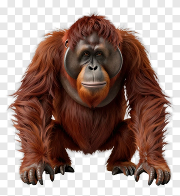 Realistic Orangutan PNG