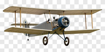Vintage Biplane Flying In The Sky PNG