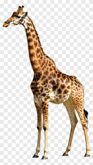 Giraffe Standing Tall PNG