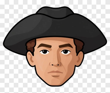 Cartoon Man Wearing A Black Hat PNG
