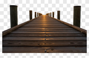Wooden Dock Leading To Sunset PNG