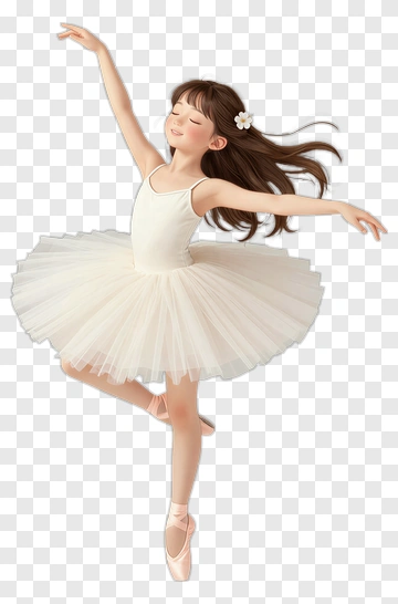 Ballet Dancer In A White Tutu PNG