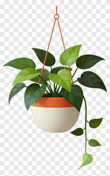 Hanging Potted Plant PNG
