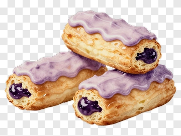 Purple Cream Pastries PNG