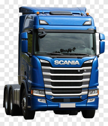 Blue Scania Truck PNG